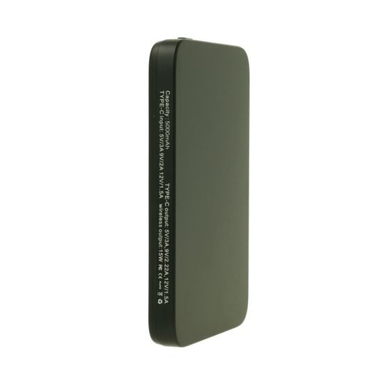 Ultraslim Magsafe ασύρματο power bank, 5000mAh, PD20W, Quick Charge, μαύρο