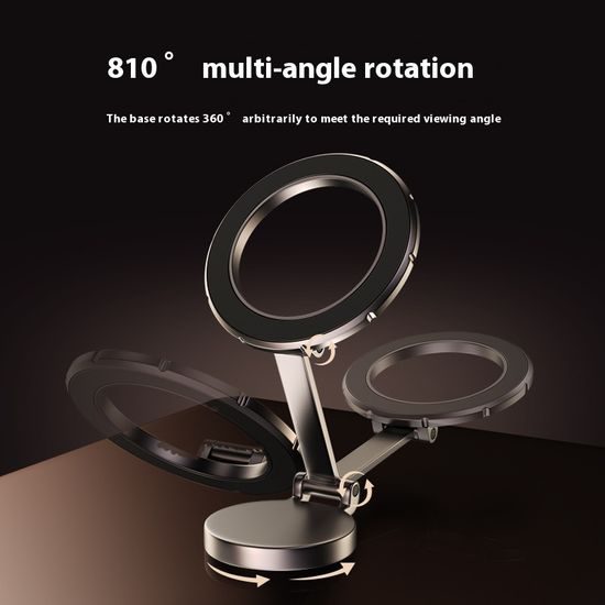 Αναδιπλούμενη Μαγνητική Βάση Αυτοκινήτου 810° MagSafe μαγνητική βάση για ταμπλό, γκρι