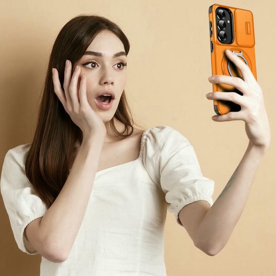 Θήκη Camslide Stand, Samsung Galaxy S26 Plus, πορτοκαλί