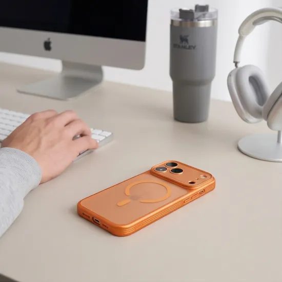Tech-Protect MagPrime MagSafe CC, iPhone 17 Pro / 18 Pro, oranžový