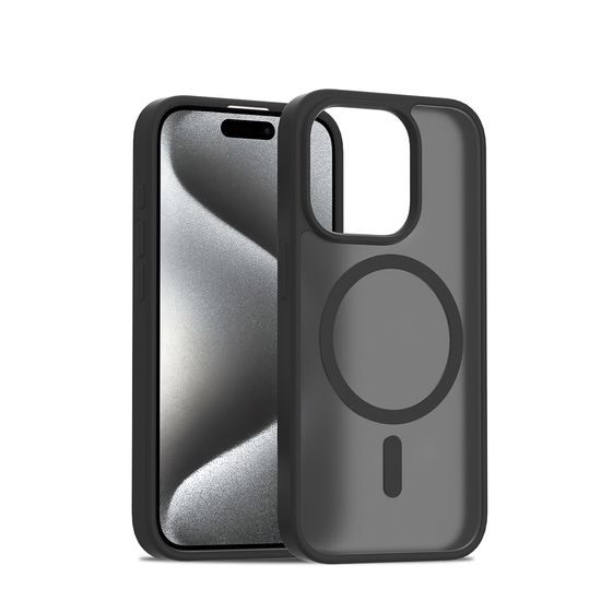 JP MagFit Colour MagSafe obal s N52 magnetom, iPhone 15 Pro, čierny