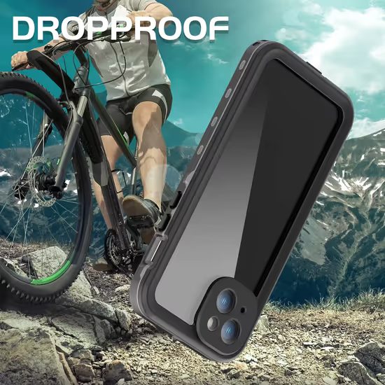 ShellBox IP68 Θήκη, iPhone 15, Μαύρο