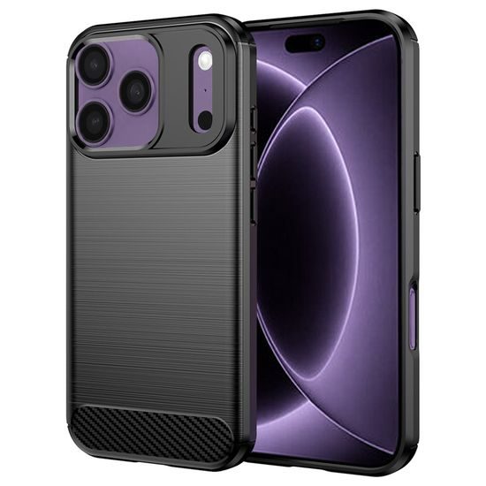 Etui Carbon, iPhone 17 Pro / 18 Pro, czarne