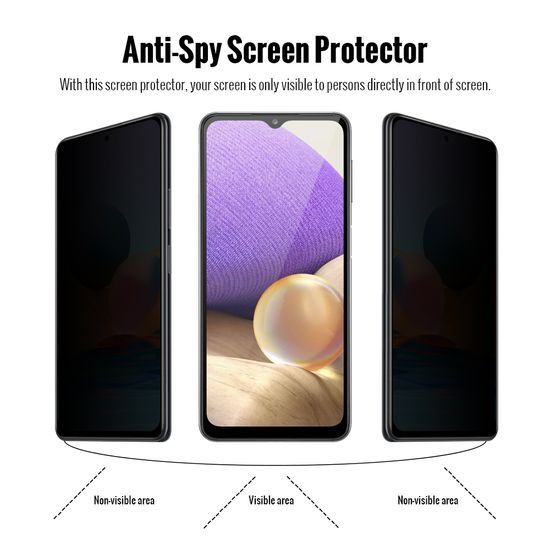 Samsung Galaxy A32 5G apsauginis stiklas – Privacy 5D grūdintas stiklas