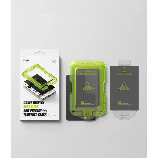 Ringke Easy Slide 360 Privacy Panzerglas für Samsung Galaxy Z Fold 8 - Gehärtetes Displayschutzglas mit Blickschutzfilter - 2 Stück