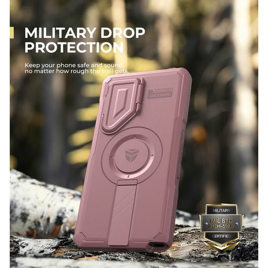 Dexnor MagSafe 360 Kickstand Camprotector Θήκη Samsung Galaxy S25 Ultra, Ροζ