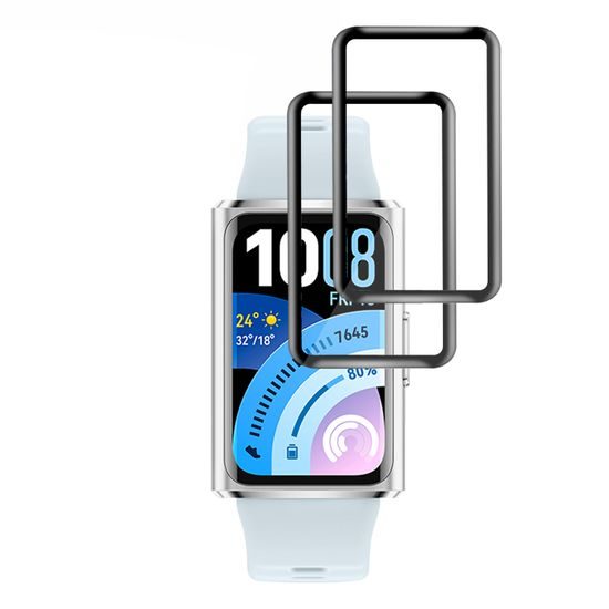 Techsuit Nano Flex, Huawei Band 11 Pro, 2 darab, fekete