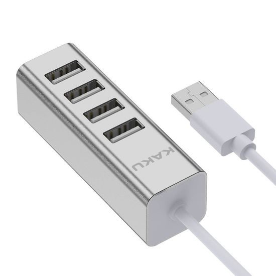 Kaku HUB Splitter - 4x USB adapter, srebrna (KSC-383)