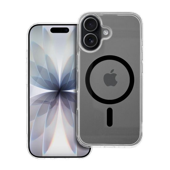 Θήκη Drop Glue Colorful Ring Mag Cover με MagSafe, iPhone 17, μαύρη