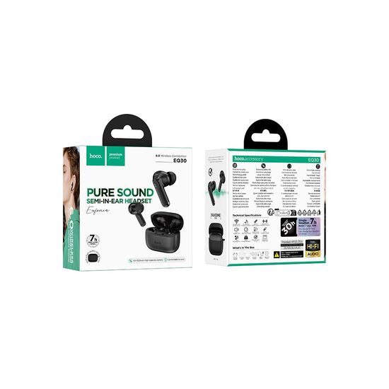 Hoco TWS EQ30 Căști wireless, negru