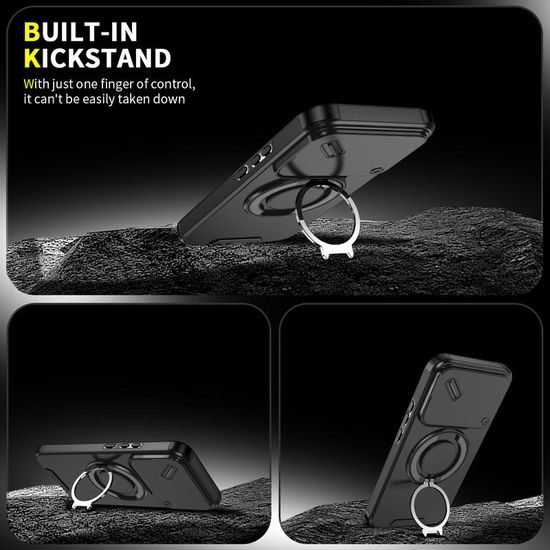 Θήκη Camslide Stand, Xiaomi 15T Pro, μαύρη