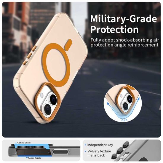 Techsuit CandyCase MagSafe, iPhone 17 Pro, πορτοκαλί