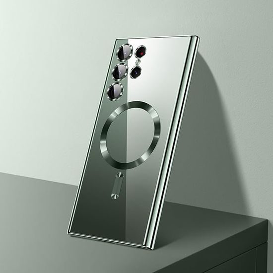 Techsuit Luxury Crystal MagSafe, Samsung Galaxy S25 Ultra, σκούρο πράσινο