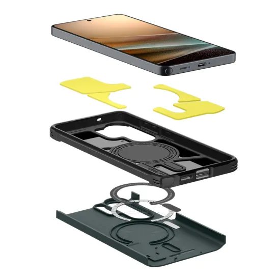 Spigen Tough Armor MagSafe θήκη, Samsung Galaxy S26 Ultra, σκούρο πράσινο