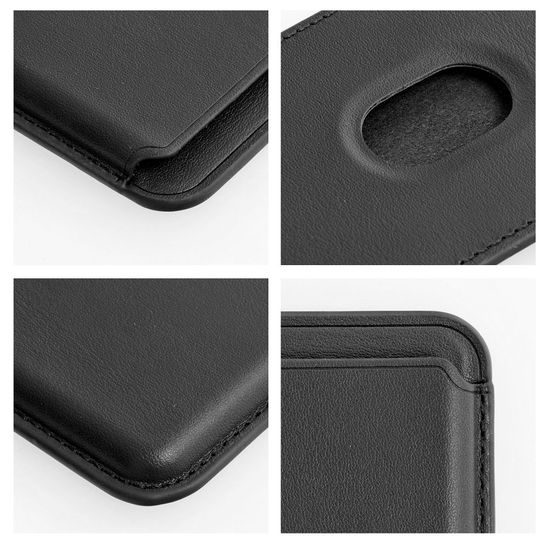 Mag Wallet Portofel portofel din piele, negru