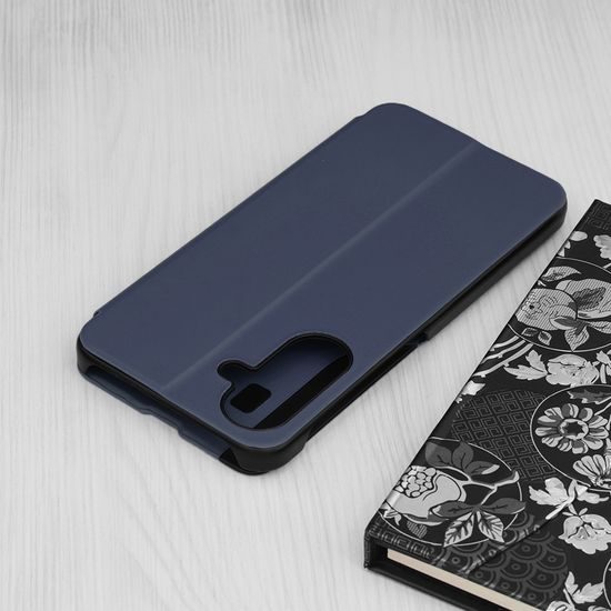 Eco Leather View Case, Samsung Galaxy A17 5G, μπλε