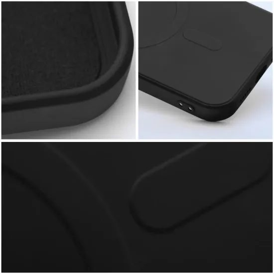 Silicone Mag Cover husă, iPhone 12 Mini, negru
