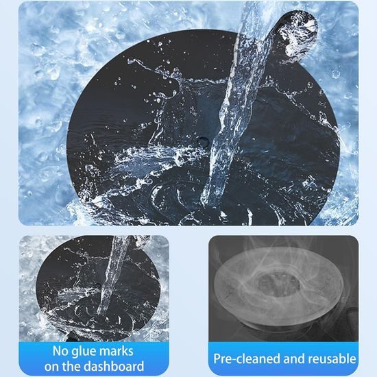 Techsuit Βάση Αυτοκινήτου Πολλαπλών Χρήσεων για Tablet / Τηλέφωνο, Μαύρη