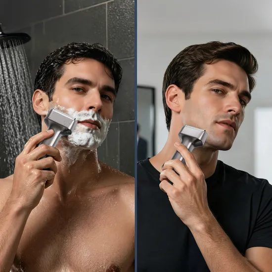 MAXGROOM WF-2037D ξυριστική μηχανή με λεπίδες IPX7, ασημί