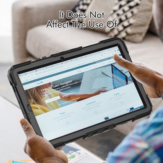 JP Solid360 Θήκη Tablet, Samsung Tab S6 Lite, Μαύρο