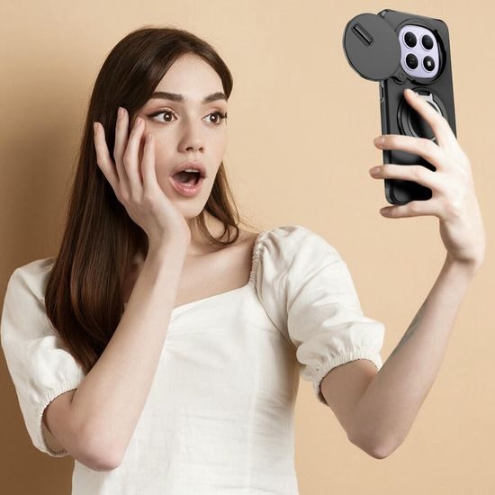 Θήκη Camslide Stand, Xiaomi Redmi Note 15 5G, μαύρη