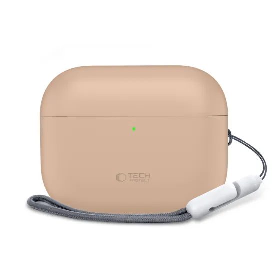 Tech-Protect Σιλικονική Θήκη, Apple AirPods Pro 3, μπεζ