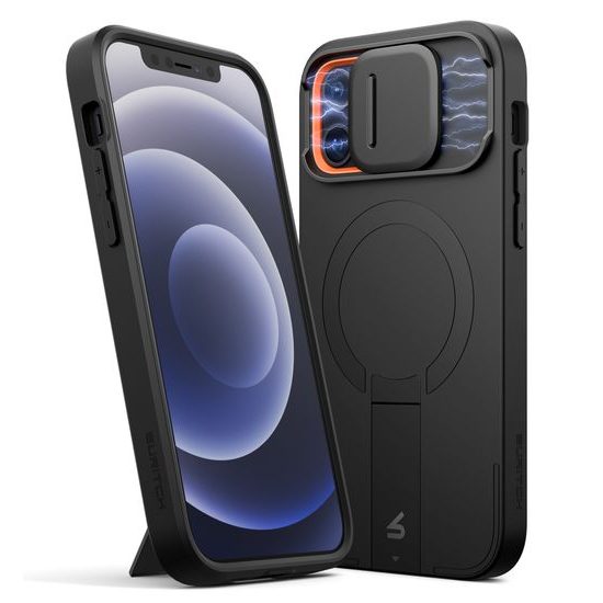 Θήκη Suritch MagSafe με Βάση Στήριξης για iPhone 12 / 12 Pro, Μαύρη