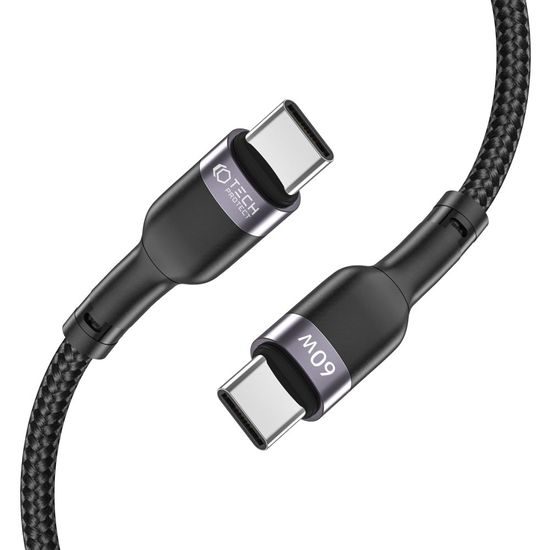 Tech-Protect UltraBoost USB-C - USB-C, PD60W / 3 A, 2 m, čierny
