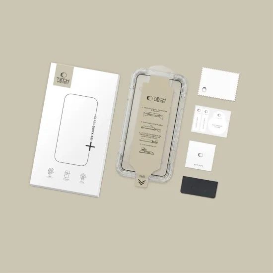 Tech-Protect Quick Set AR+ Panzerglas für Samsung Galaxy S26 Ultra - Gehärtetes Displayschutzglas mit Anti-Reflex Beschichtung - Schwarz
