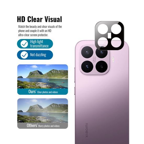 JP 5D Combo pack, Sada 2 5D tvrzených skel a 2 sklíček na fotoaparát, Xiaomi 17T