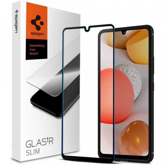 Spigen Full Cover Glass FC Tvrdené sklo, Samsung Galaxy A42 5G, čierné