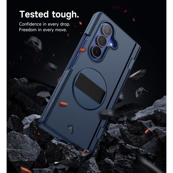 Suritch 360° Kickstand obal Samsung Galaxy Z Fold 7, modrý