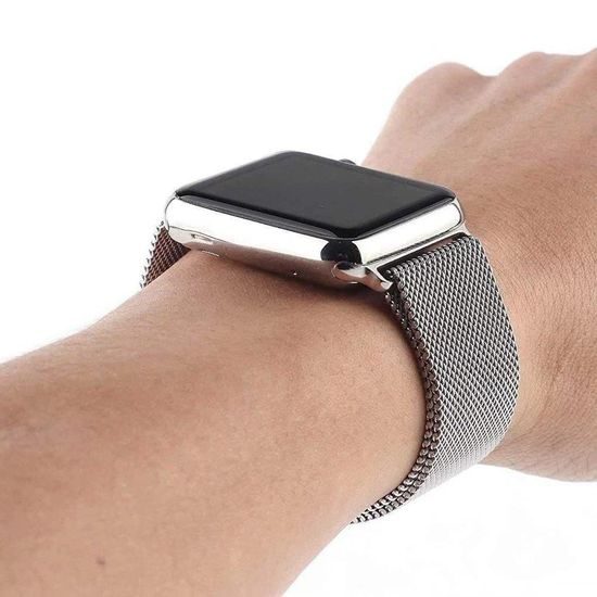Magnetic Strap szíj az Apple Watch 6 / 5 / 4 / 3 / 2 / SE (40mm / 38mm), Fekete