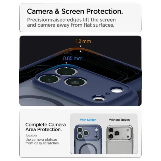 Spigen Ultra Hybrid Mag s MagSafe, iPhone 17 Pro Max / 18 Pro Max, frost blue