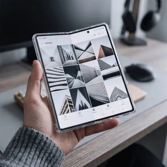 Tech-Protect Flexair Hybrid Schutzhülle für Samsung Galaxy Z Fold 8 Ultra - MagSafe kompatibel - Transparent
