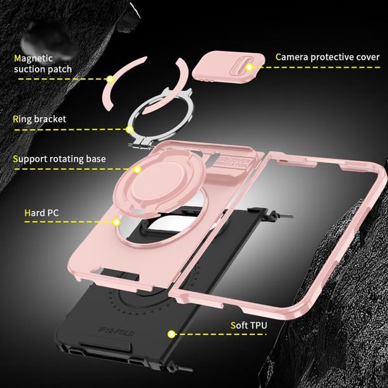 Camslide Stand etui, iPhone Duo, rožnat