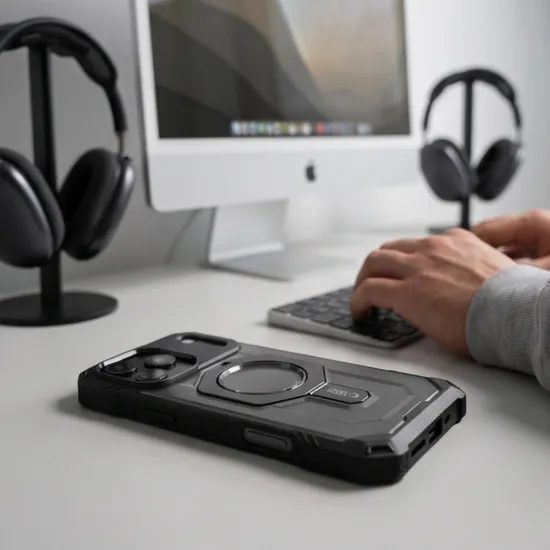 iPhone 17 Pro Max / 18 Pro Max ümbris – Tech-Protect MagForce MagSafe – must matt