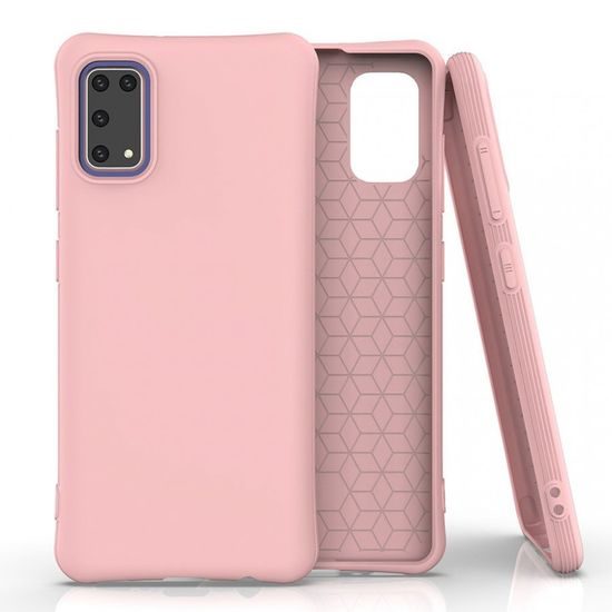 Obal Soft color, Samsung Galaxy A41, ružový