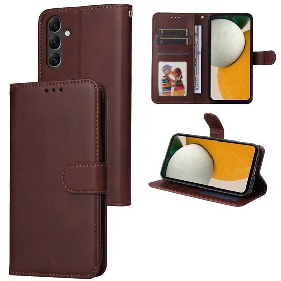 Magnet Case, Samsung Galaxy A15, hnedý