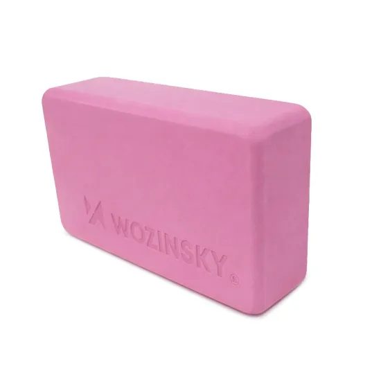 Wozinsky WKDJ-P Kostka na jógu, pilates a strečink, růžová