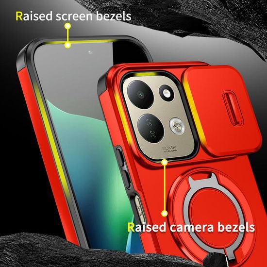 Camslide Stand tok, Xiaomi Redmi 17, piros