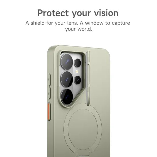 Suritch MagSafe Schutzhülle für Samsung Galaxy S26 Ultra mit Kickstand und Kameraschutz - Grün