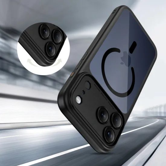 Tech-Protect MagPeak MagSafe CC, iPhone 17 Pro Max, μαύρο / διάφανο