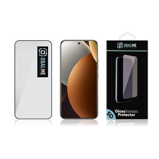 OBAL:ME Sticlă Securizată 5D pentru Xiaomi Redmi Note 15 Pro Plus 5G / Poco M8 Pro 5G, neagră