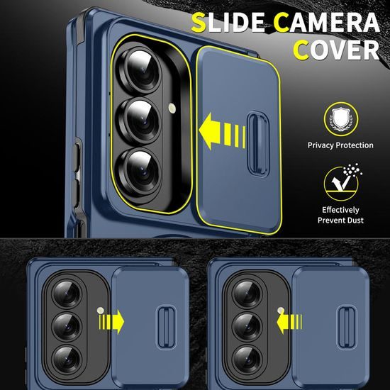 Camslide Stand Hülle, Samsung Galaxy Z Fold 7, blau