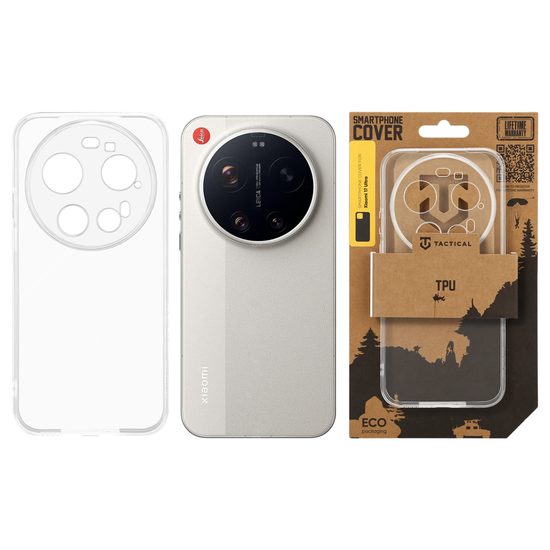 Xiaomi 17 Ultra skaidrus silikoninis dėklas – Tactical TPU