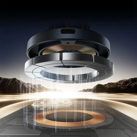 Joyroom JR-ZS502 avtomobilski držalo MagSafe z brezžično polnilnico, črn