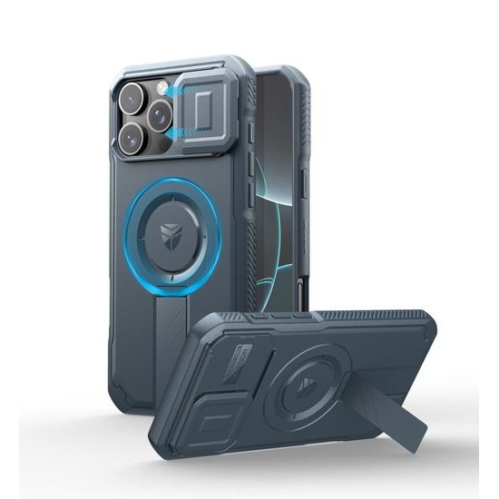 Προστατευτική Θήκη Dexnor MagSafe με Βάση Στήριξης για iPhone 16 Pro Max, Μπλε