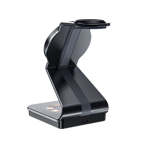 Tech-Protect QI15W-A29 3σε1 Μαγνητικός Ασύρματος Φορτιστής MagSafe, Μαύρο