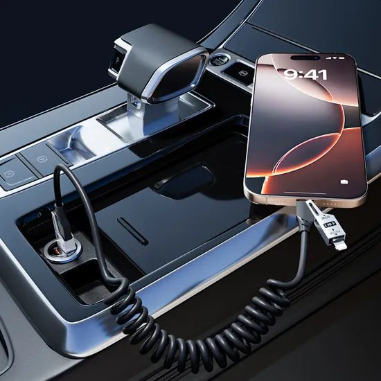 Dudao L20 Pro kábel 4v1 USB-A / USB-C – Lightning / USB-C, čierny